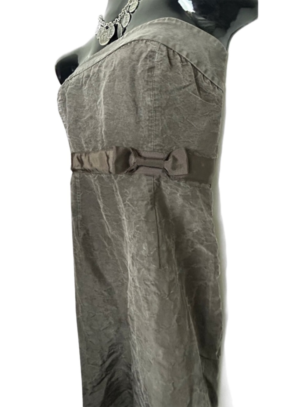 J. Crew Strapless Dress with Waist Bow - Picture 3 of 16
